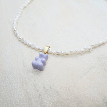 Load image into Gallery viewer, NOSTALGIC BEAR NECKLACE LIGHT PURPLE
