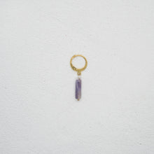 Lade das Bild in den Galerie-Viewer, SOFTY PURPLE AMETHYST HOOP
